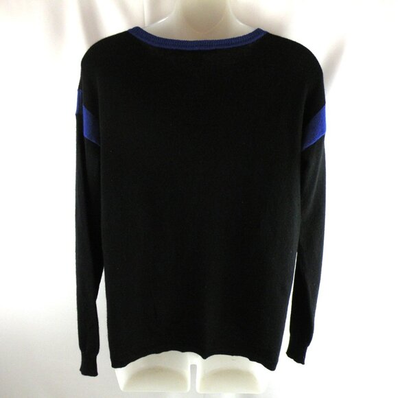 Autumn Cashmere Color Block Sweater 100% Cashmere Crew neck S - Picture 4 of 6
